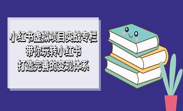 《小红书虚拟项目实战专栏》带你玩转小红书，打造完善的变现体系